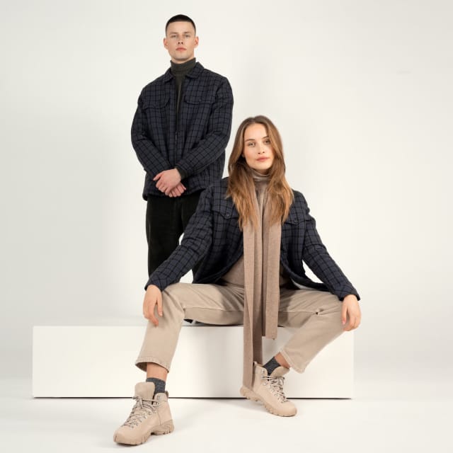 CORD OVERSIZED CREW - WHITE