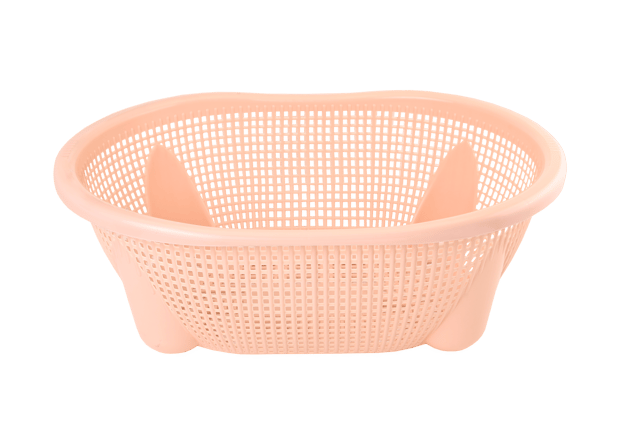 صندوق مطبخ بيضاوي الشكل بلون الخوخ