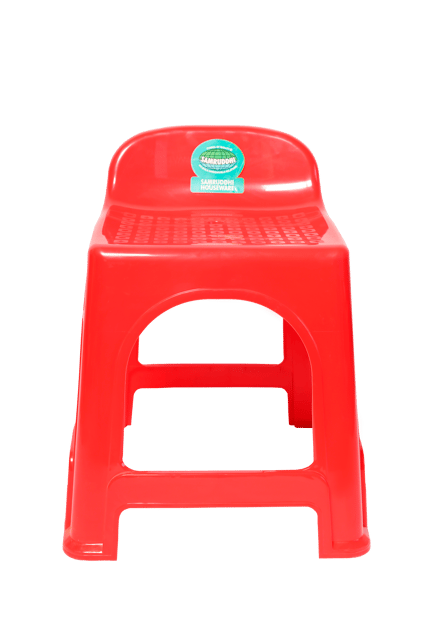 كرسي مرتفع الظهر أحمر