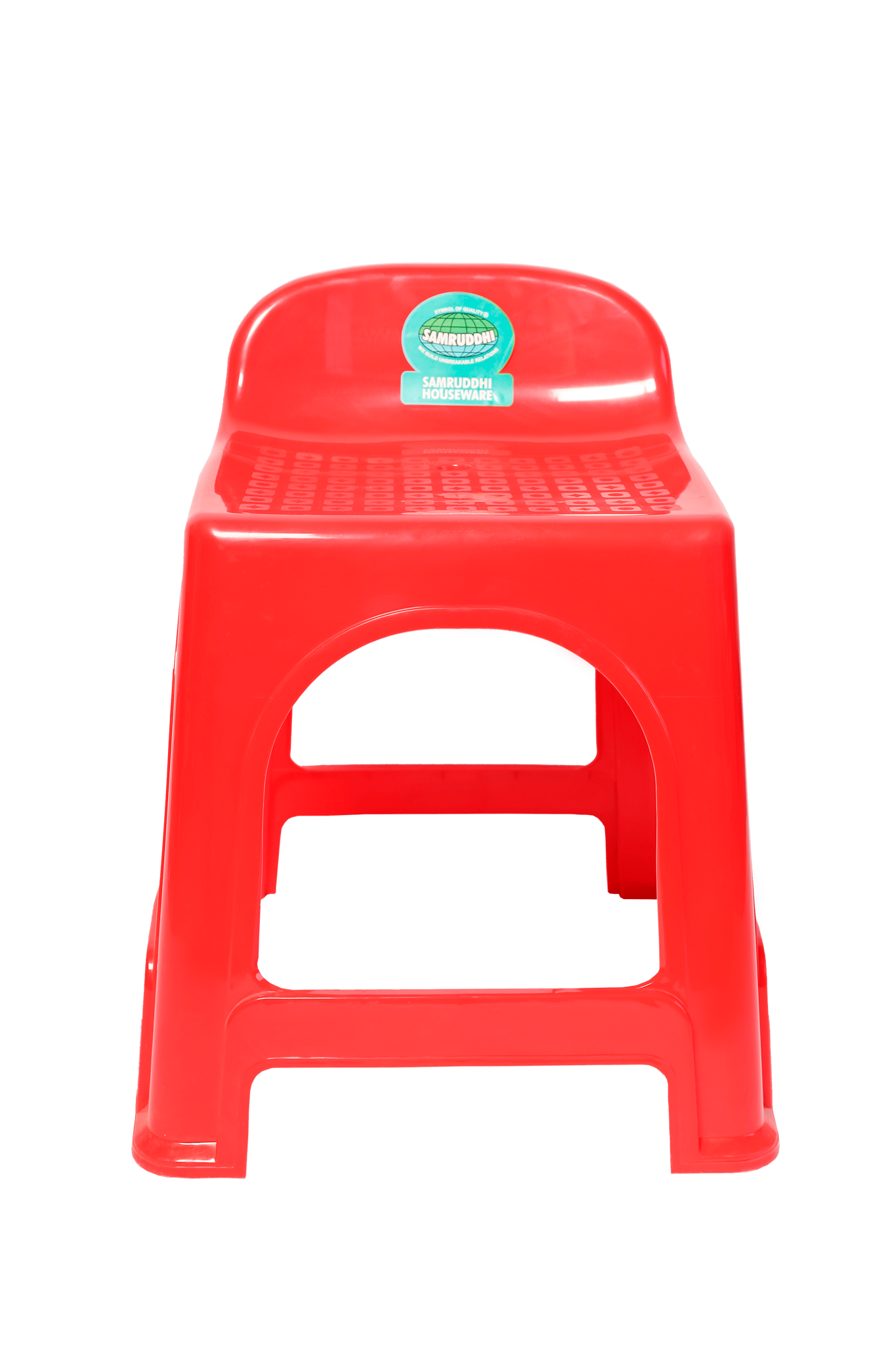 كرسي مرتفع الظهر أحمر