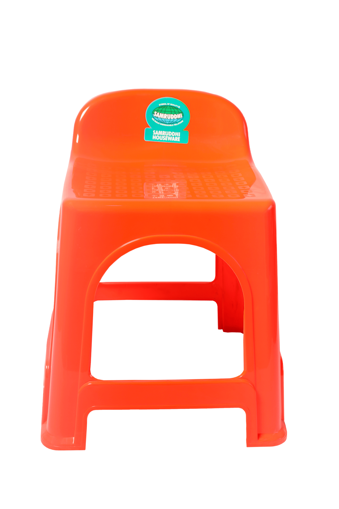 Stool Hi Back Orange