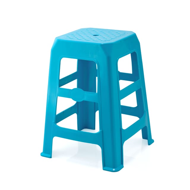 Stool Square Stone Bluish Green