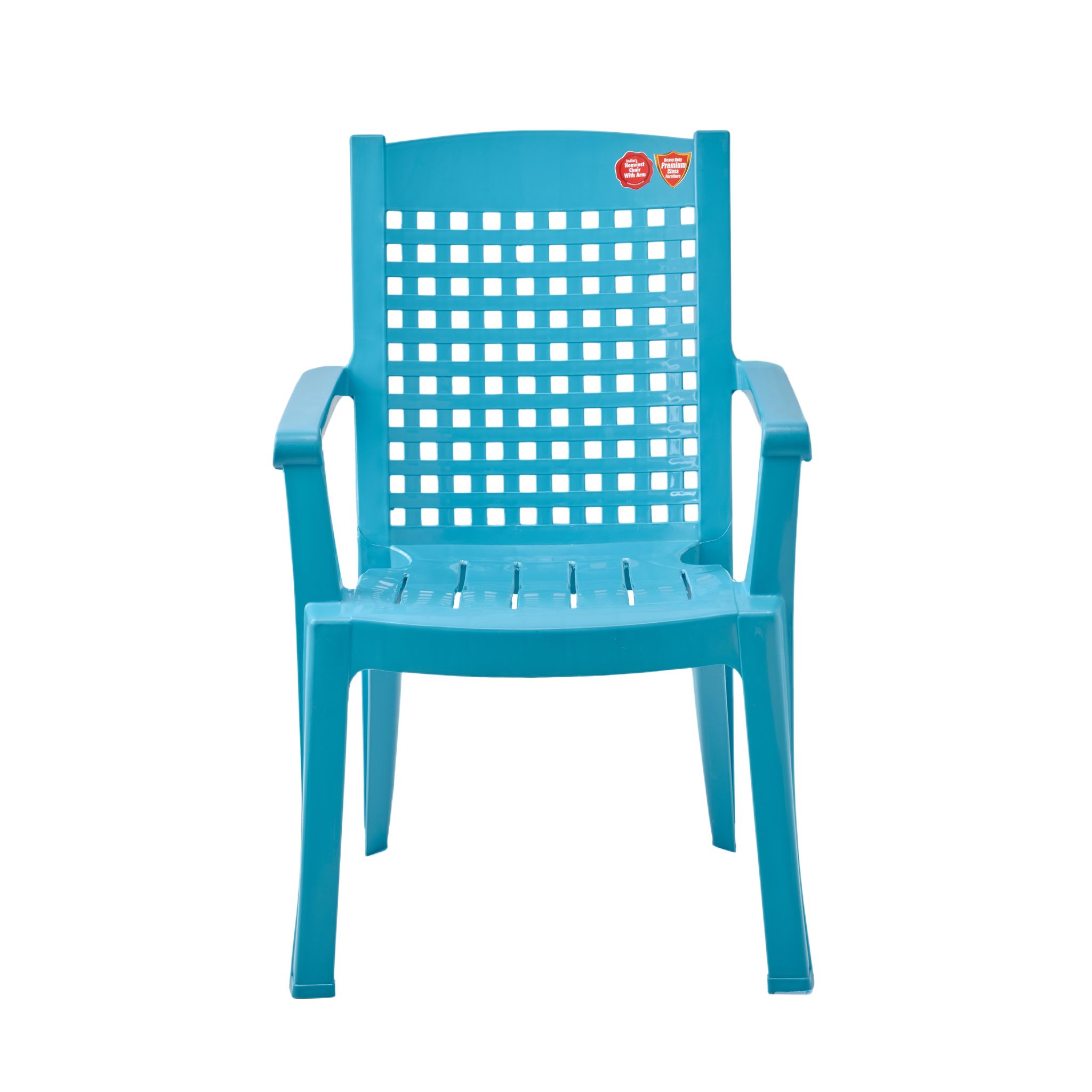 Chair Office Square Back Bluish Green
