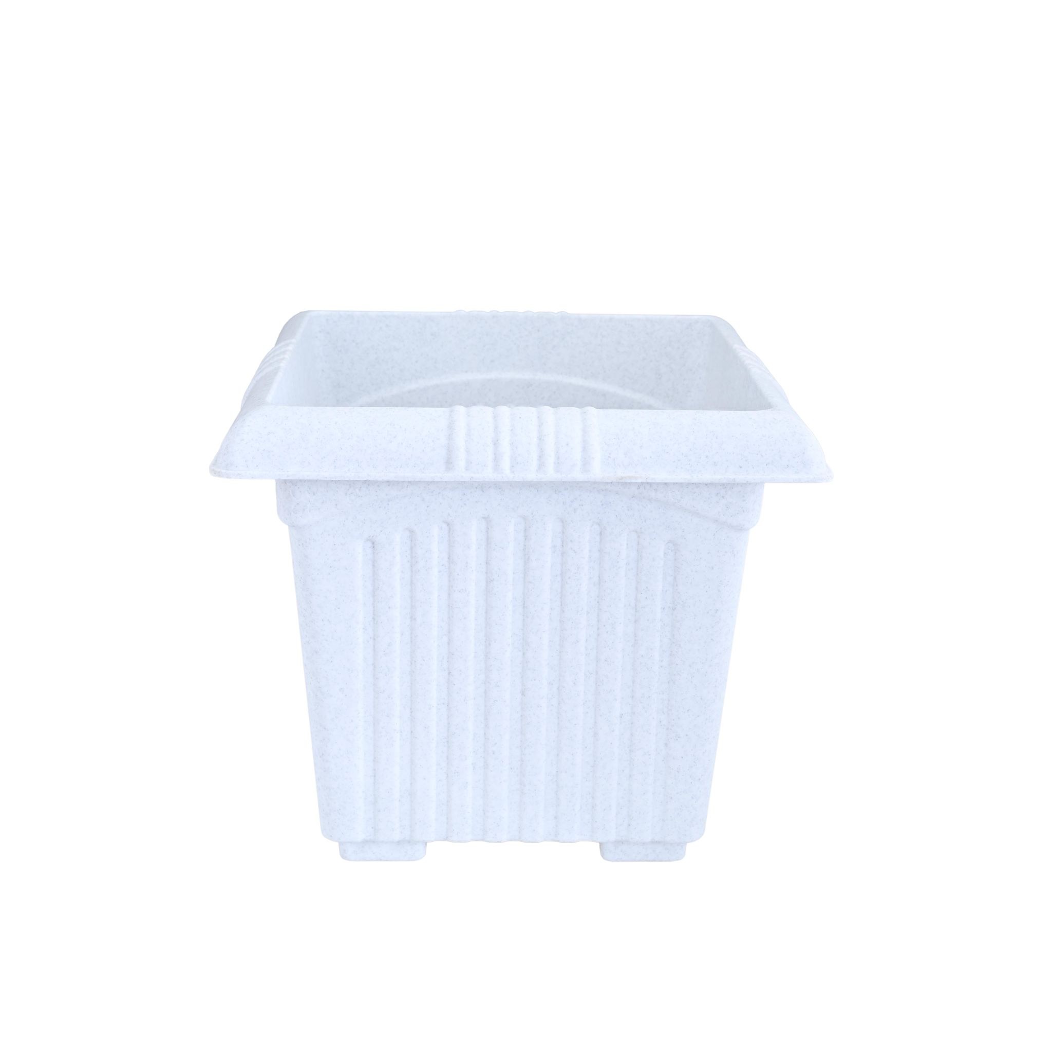 Planter Basant 10 Marble White