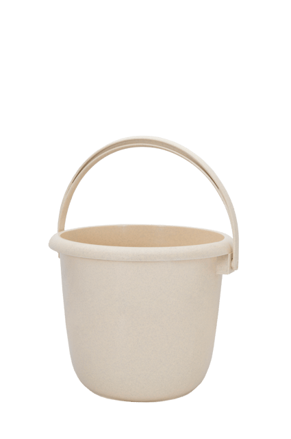 دلو جديد من تايجر بلس، لون بيج رخامي