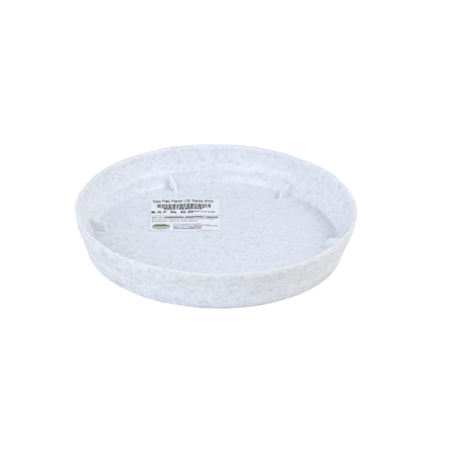 Planter Lilly Base Plate Marble White