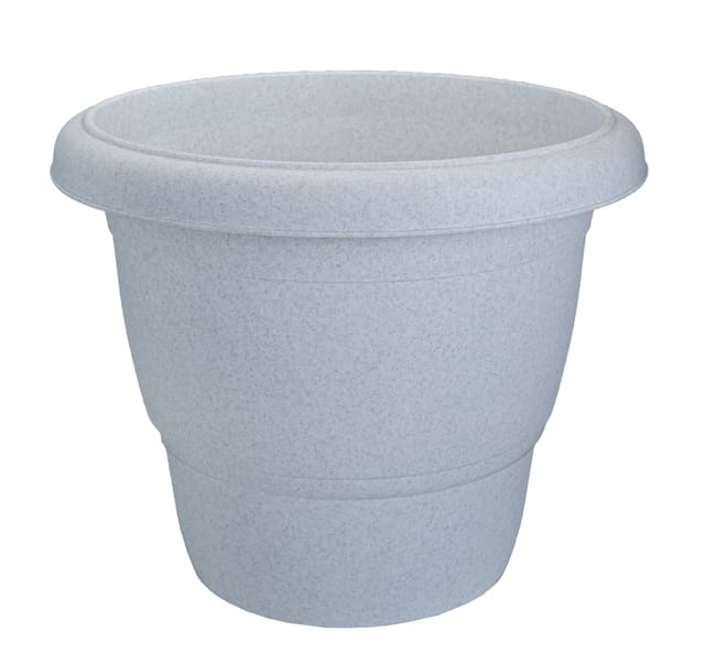 Planter Sunflower Marble White