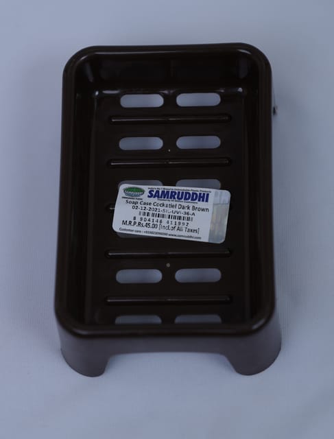 Soap Case Cockatiel Dark Brown
