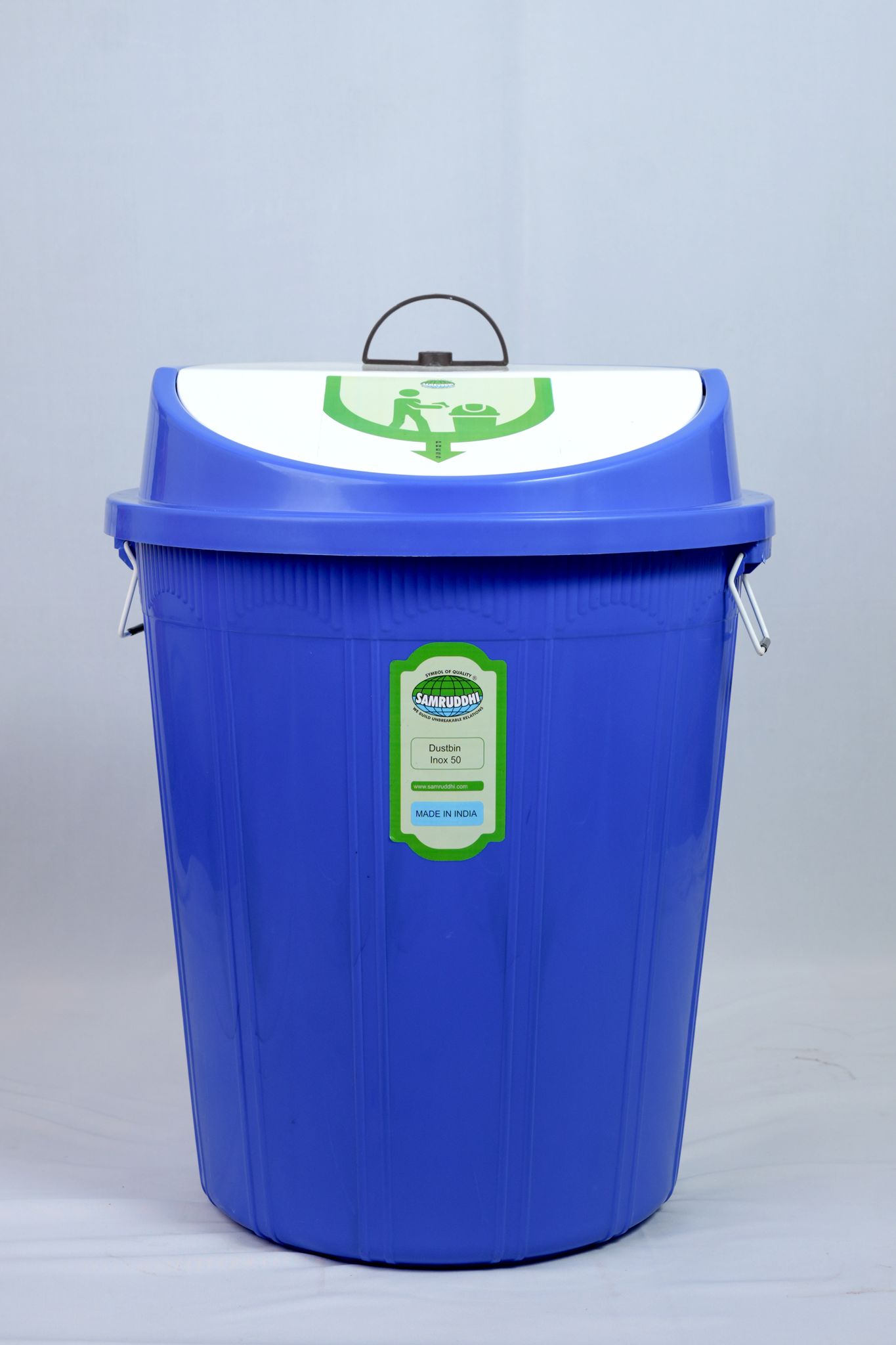 Dustbin Inox 32 Blue