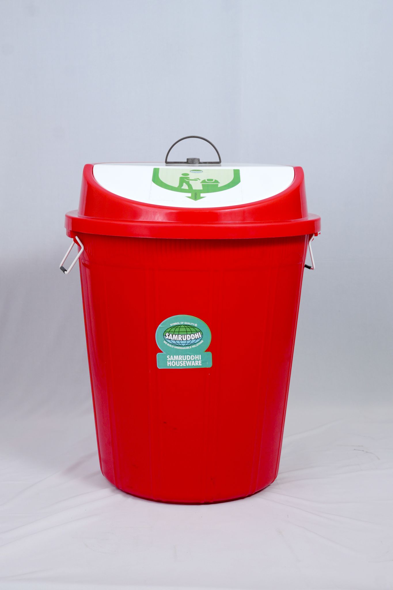 Dustbin Inox 32 Red