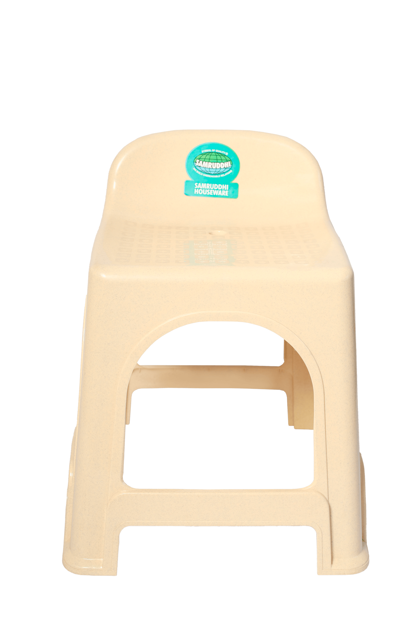 Stool Hi Back Marble Beige