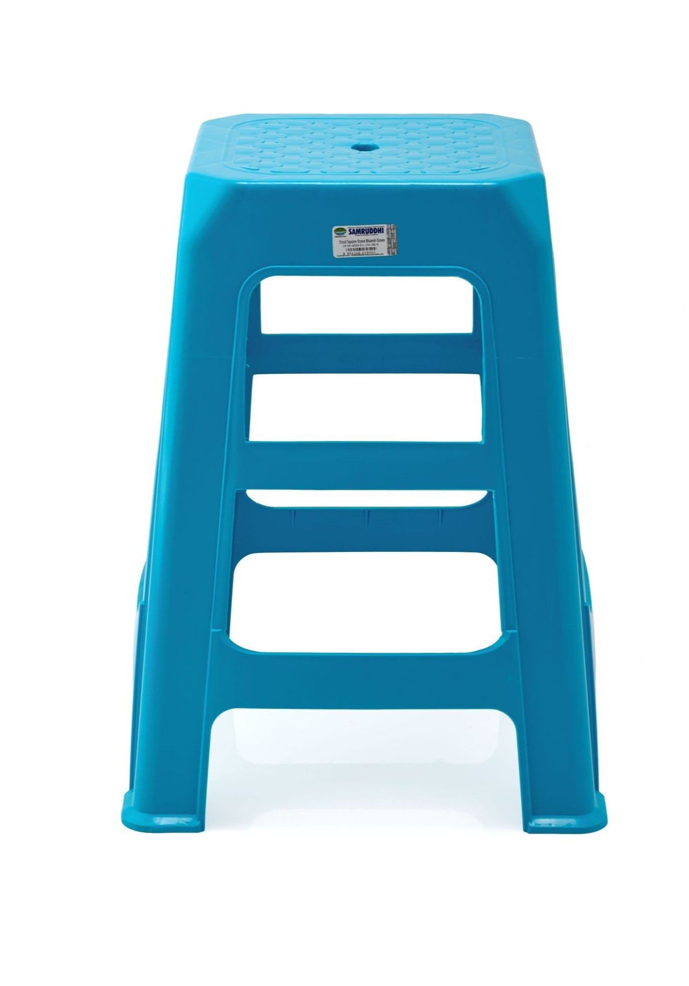 Stool Square Stone Bluish Green
